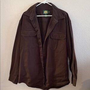 Men's Brown Button Down